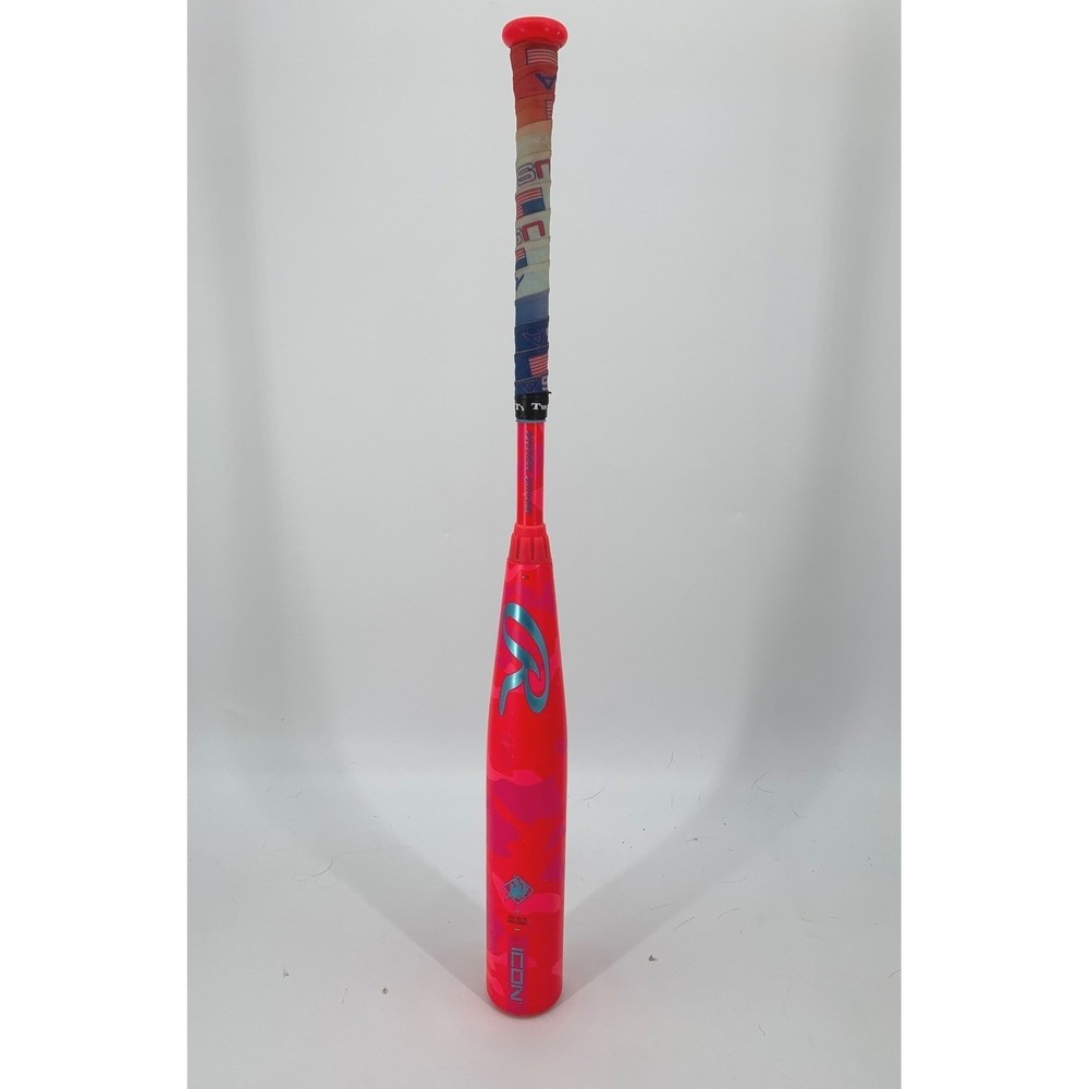 Rawlings Icon Electric Unicorn Baseball Bat Youth 31/23 Drop 8 Pink Camo USSSA